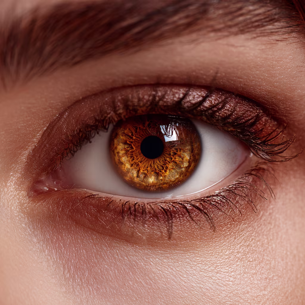 bright-amber eye color