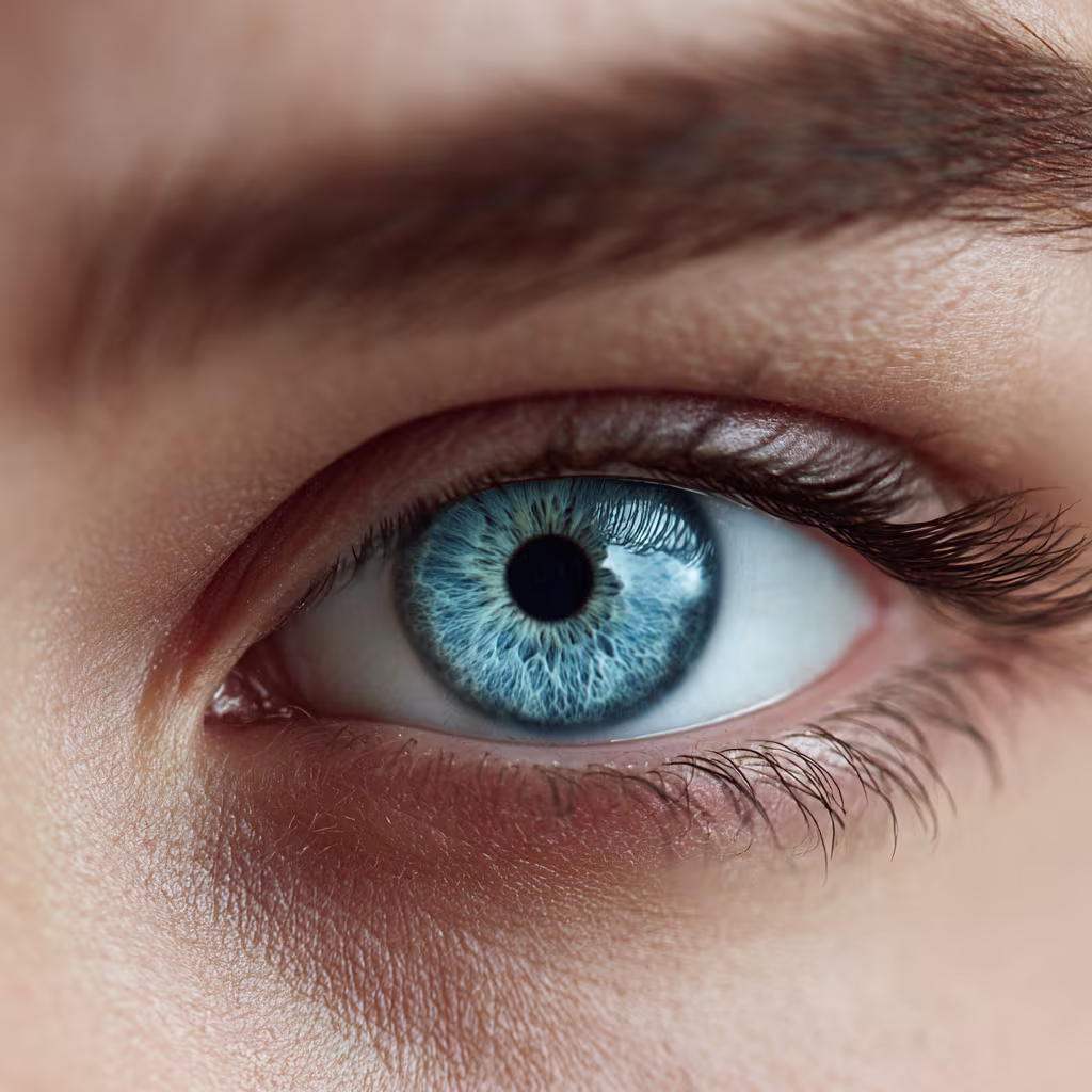 bright-blue eye color