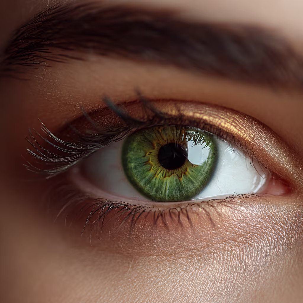 dark-green eye color