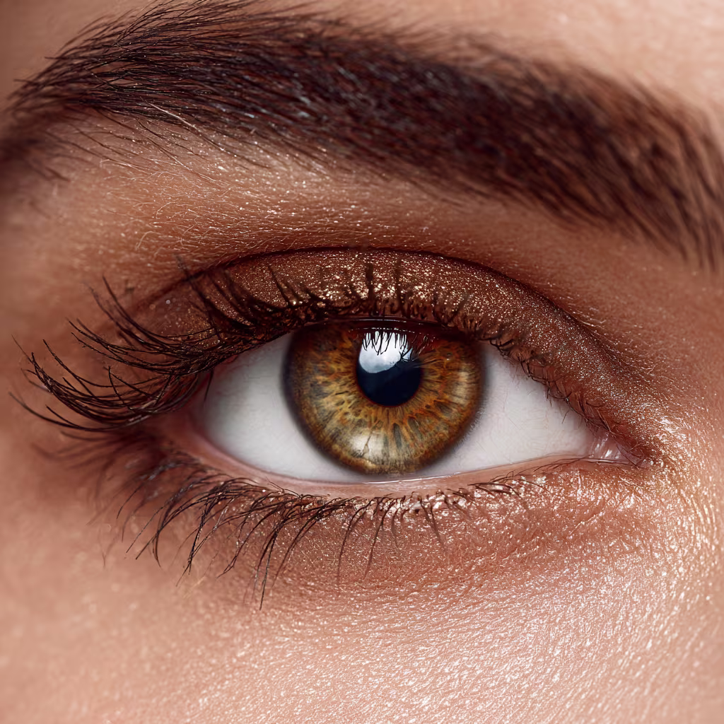 golden-brown eye color