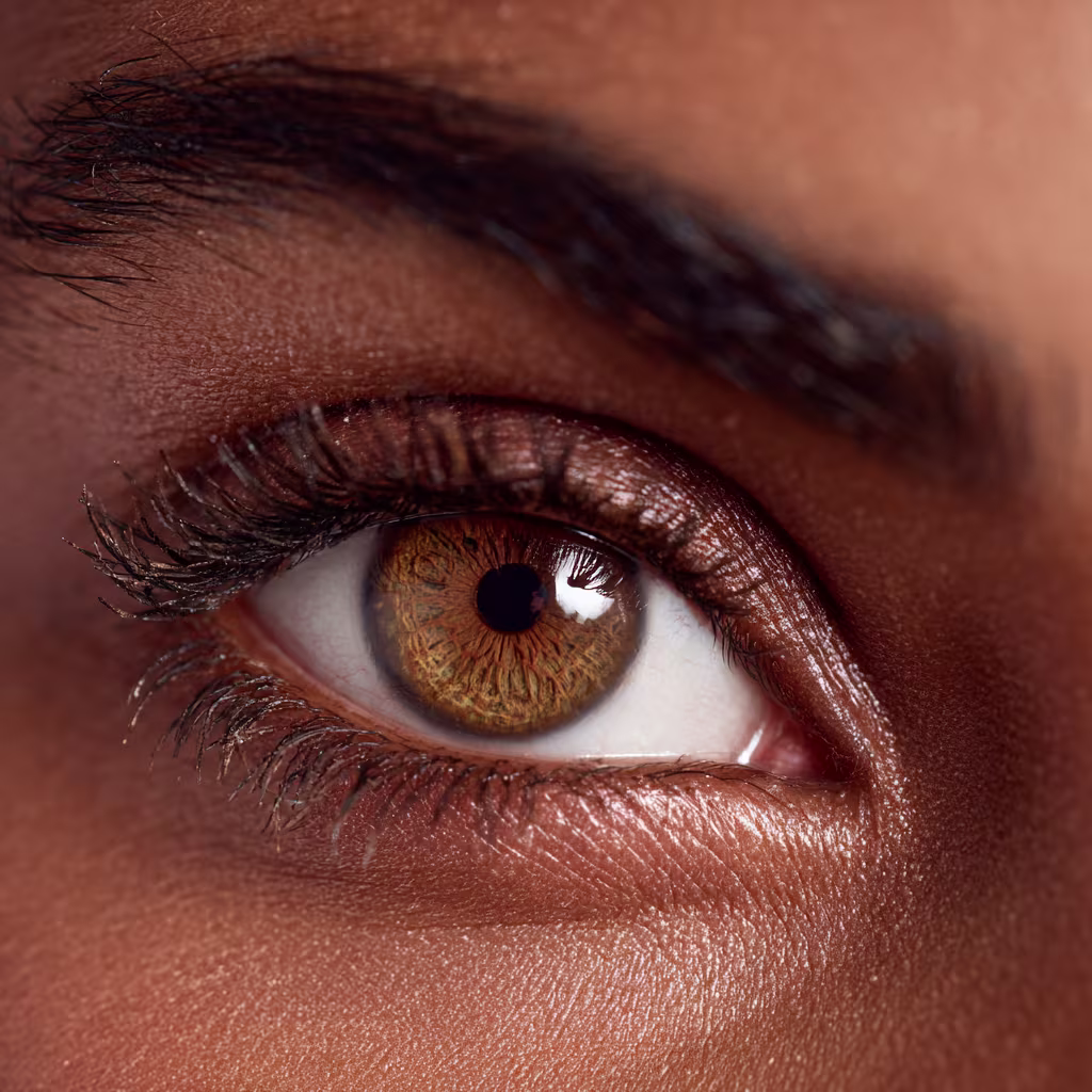 muted-brown eye color