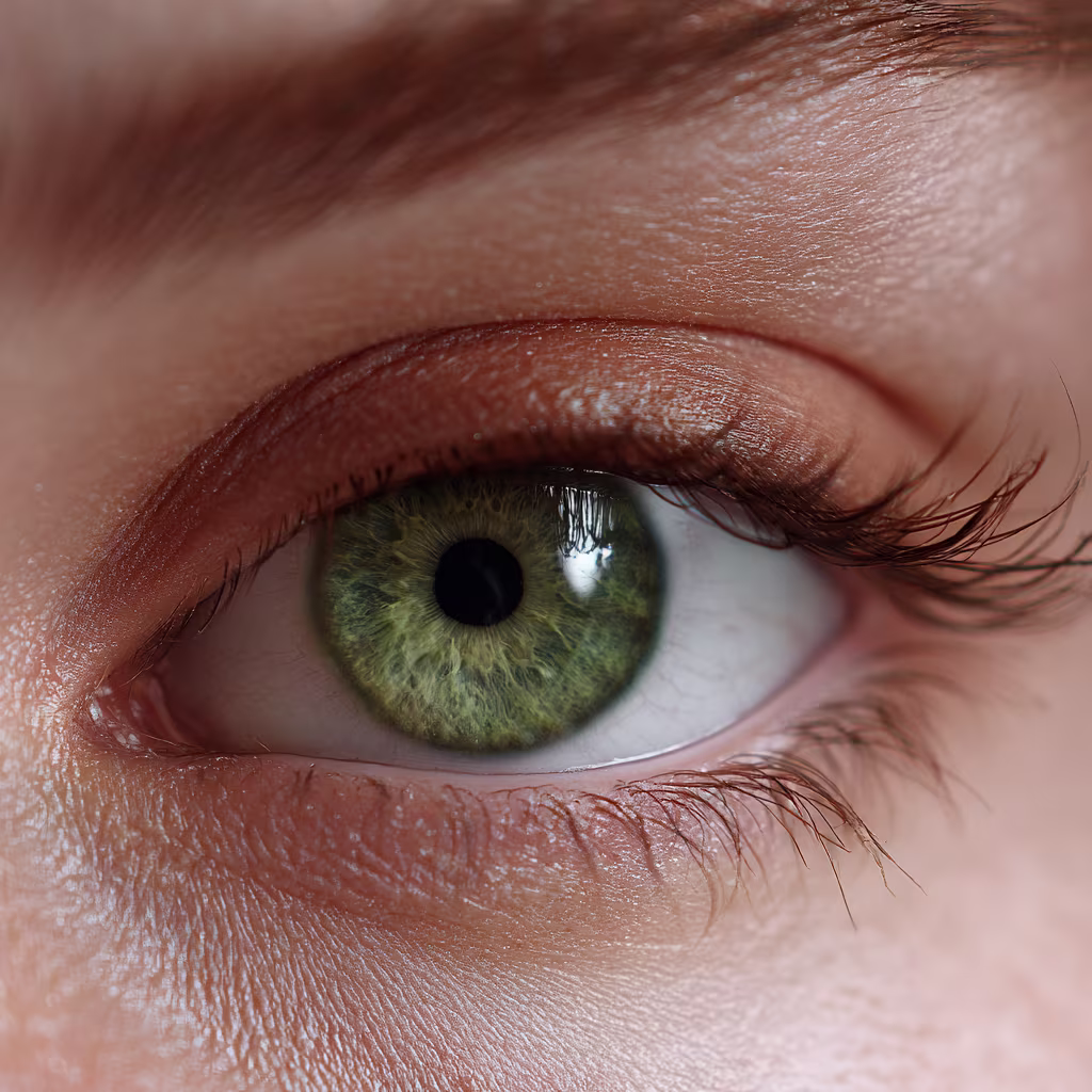 muted-green eye color