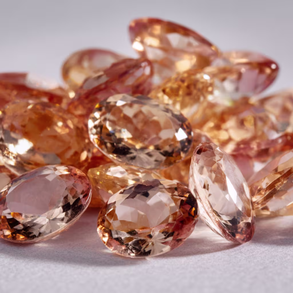 champagne-topaz gemstone