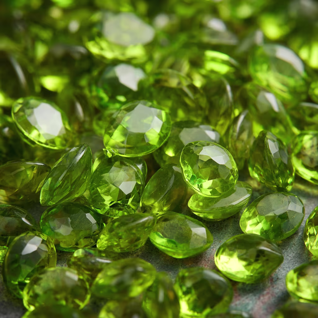 green-peridot gemstone