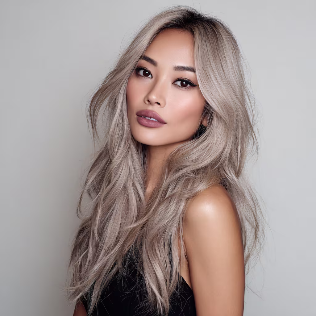 ash-blonde hair color