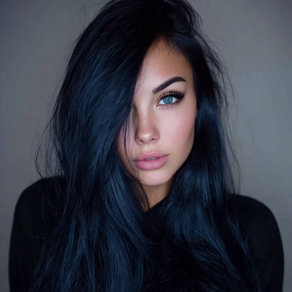 blue-black hair color