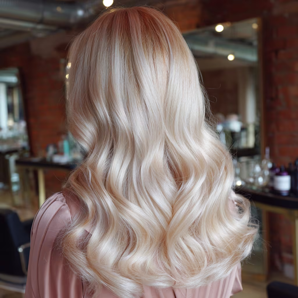 champagne-blonde hair color