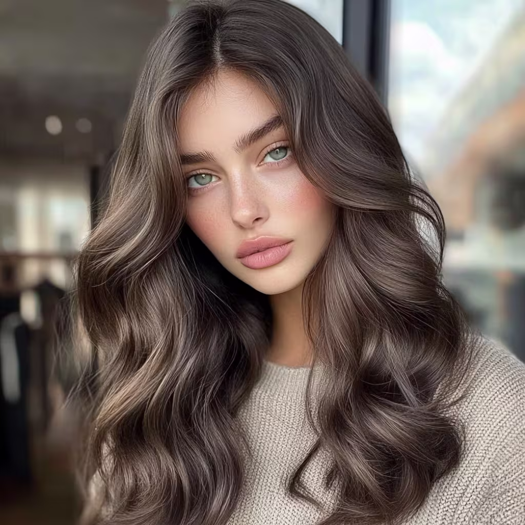 dark-ash-brown hair color