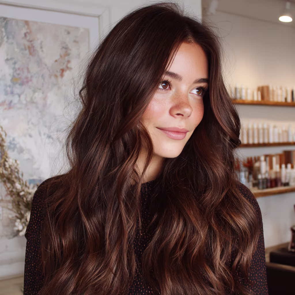 dark-chestnut hair color