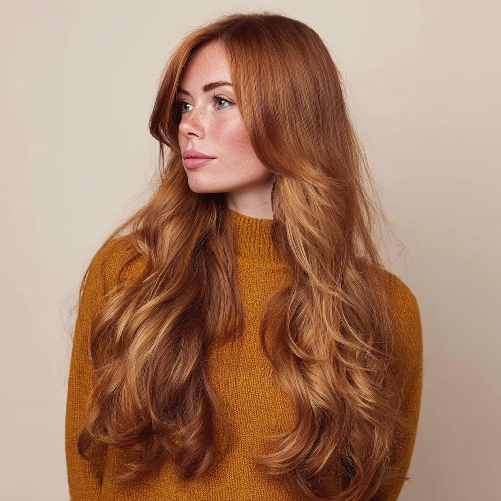 golden-chestnut hair color
