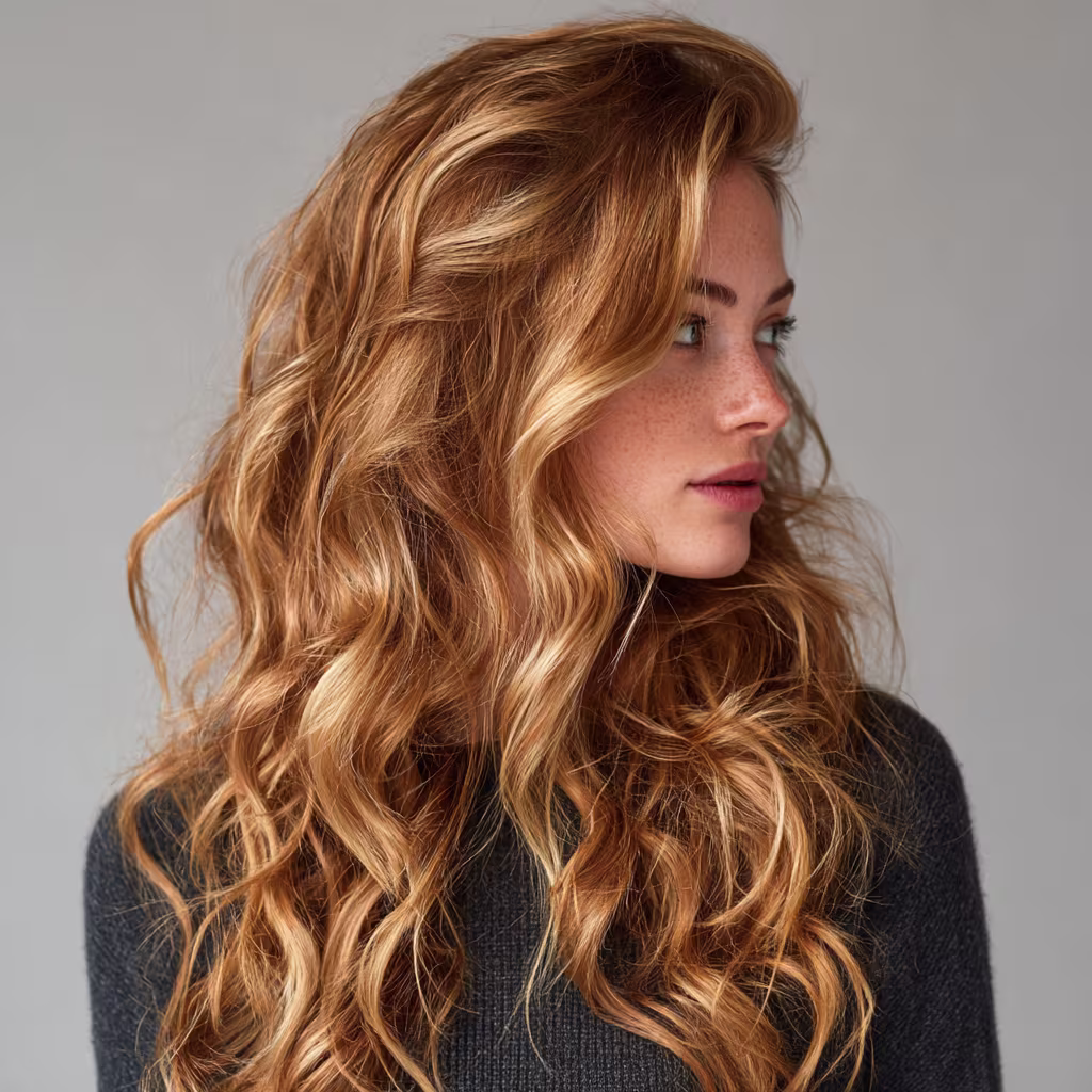 honey-blonde hair color