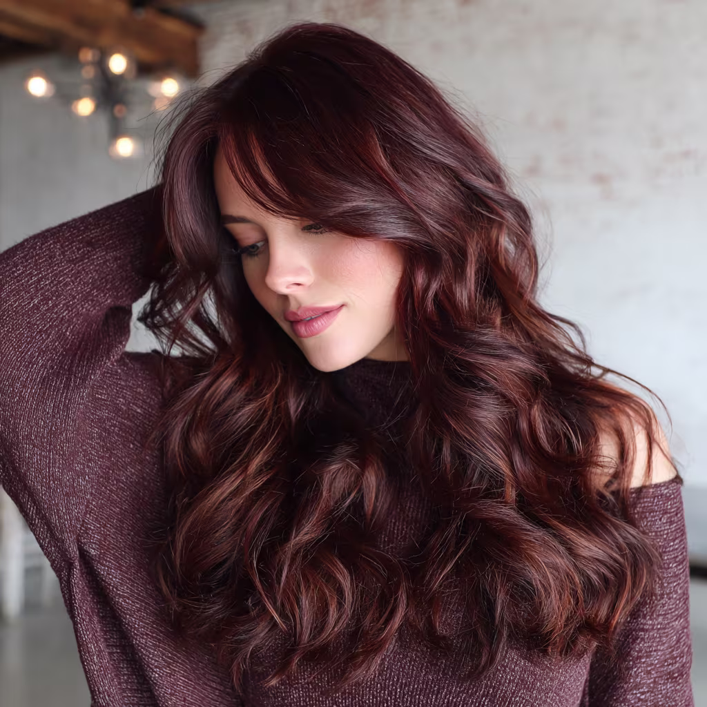 rich-mahogany hair color