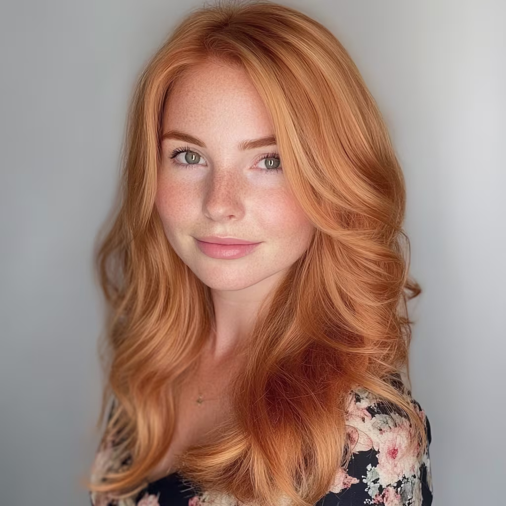 strawberry-blonde hair color