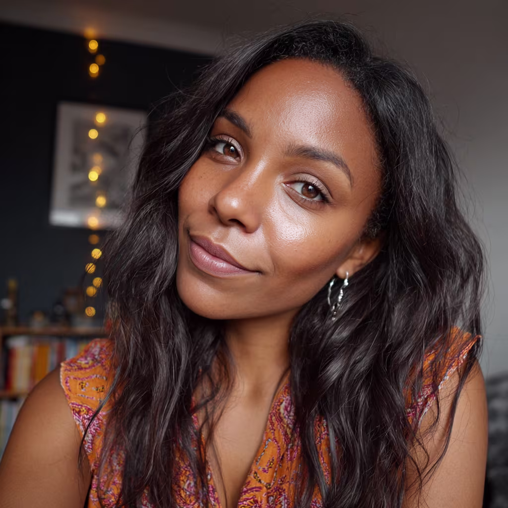 warm-ebony hair color