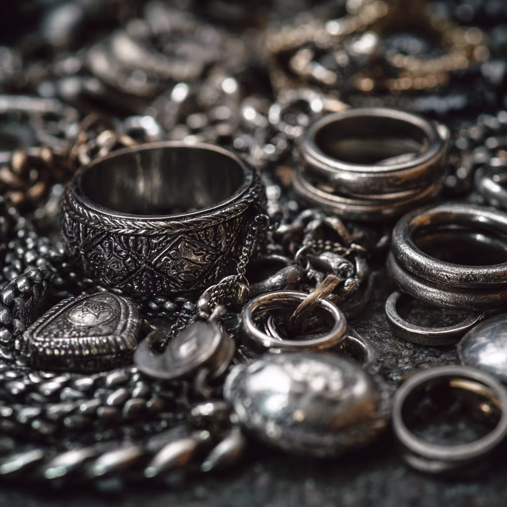 antique-silver metal